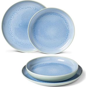 Villeroy & Boch Bordenset Crafted - Blueberry turquoise - 4-Delig
