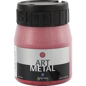Art Metal verf, 250 ml, Lava rood