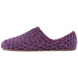 Kingdom of Wow - Sloffen Laag Unisex Wol Barefoot Lavender Paars Maat 45/46 - Handgemaakt