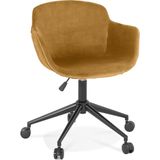 Alterego - ROLLING - Bureaustoel - Mosterd - 59x54x80 cm