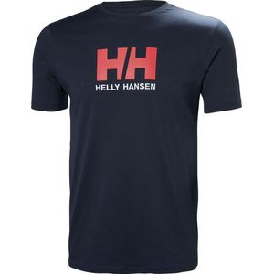 Helly Hansen Logo T-shirt 33979-597, Mannen, Blauw, T-shirt maat: M EU