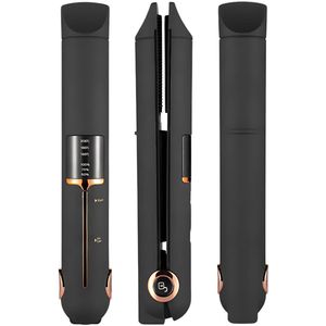 Professionele Stijltang - Vakantie Stijltang - Stijltang 4 in 1 - Mini Stijltang - Snel Opgewarmd - Anti-Pluis - Stijltangen - Alle Haartypes - Keramisch - USB Oplaadbaar - Zwart - Cadeau