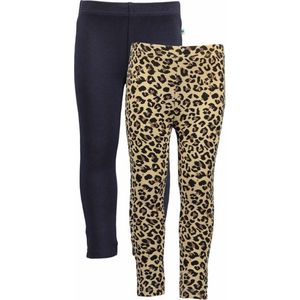 Blue Seven 2 PACK Bio Basic all season legging Blauw en Panter - Maat 122