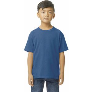 T-shirt Kind 12/14 years (XL) Gildan Ronde hals Korte mouw Royal 100% Katoen