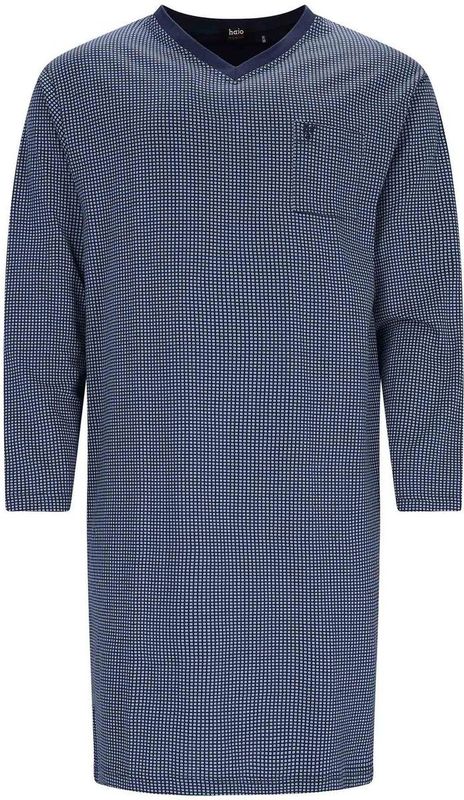 Hajo - Nachthemd - Lang - V-hals - Heren - All-over Print