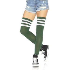 Leg Avenue - 6605 - Bas de Sport - Vert Chasseur - Taille Unique