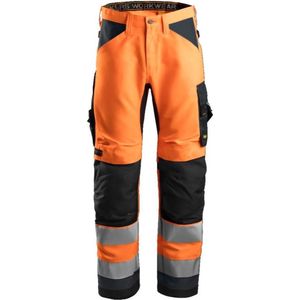 Snickers AllroundWork Hi-Vis Werkbroek+ CL.2  6331 - Mannen - Oranje/Grijs - 50