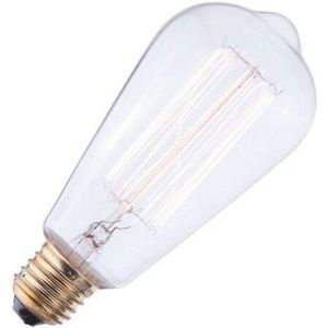 Schiefer - E27 Deco ST64 - Gloeilamp - Helder - 60W - 240lm - Dimbaar