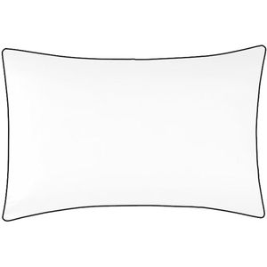 Maro Home San Antonio Kussensloop Wit met Zwarte Rand 40x40cm Katoen Satijn