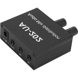 35 mm Jackplug Stereo Mixer - Audio Distributeur voor Geluidsversterking en Mengen met Logaritmische Uitgang