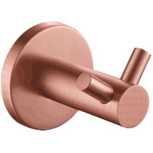 Handdoekhaak - Lonis Rimbo - Dubbel - Rond - Geborsteld Koper - PVD