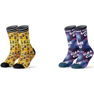 Sock My Feet geschenkdoos sokken heren 39 42 - cadeau voor man - duurzaam - naadloos - Beer Game