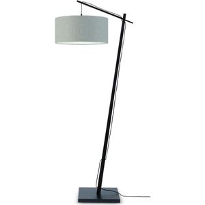 GOOD&MOJO Vloerlamp Andes - Zwart/Taupe - 72x47x176cm - Scandinavisch,Bohemian - Staande lamp voor Woonkamer - Slaapkamer