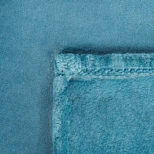 BAYBURT - Deken - Blauw - 200 x 220 cm - Polyester