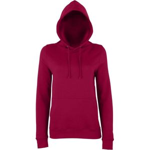 Awdis Gewoon Hoods Vrouwen/dames Girlie College Pullover Hoodie (Bourgondië)