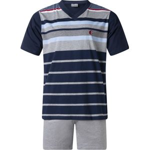 Gentlemen - heren shortama 114257 - V-hals - grey melange - maat XXL