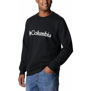 COLUMBIA Logo Crew Sweatshirt Heren - Black - L