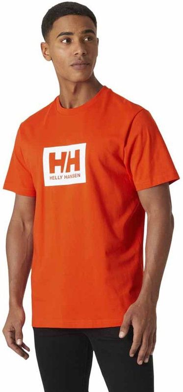 Helly Hansen - Box T - T-shirt - Oranje - Korte Mouwen - Biologisch Katoen