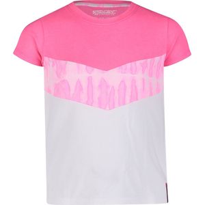 4PRESIDENT T-shirt meisjes - Bright Pink - Maat 128 - Meiden shirt