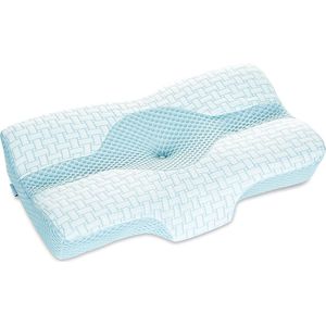 Nivard Anti Snurk Kussen - Anti Snurk - Apneu Kussen - Snore Stopper - Kussen Zij Slaper - Tegen Snurken - Blauw