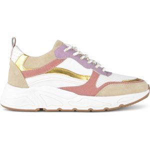 PS Poelman CAROCEL Dames Sneakers - Beige Multi - Maat 40