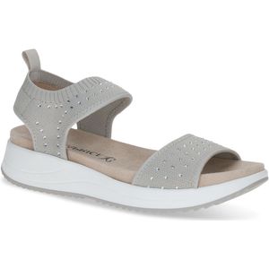 Caprice - Sandaal - Zwart - Textiel - Klittenbandsluiting