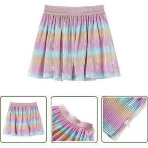 vidaXL Meisjesrok - Kinderrok - Kinderrokje 128 meerkleurig - Multicoloured Dress - Kindermode - Zomerjurkje