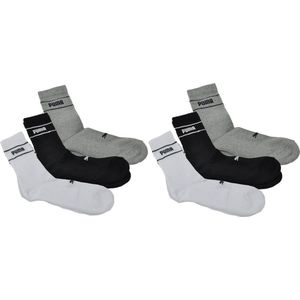 Puma - Unisex Crew Sock 6-Pack Promo 39-42