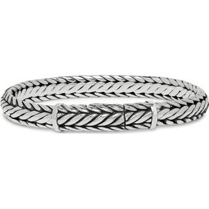 SILK Jewellery - Zilveren Armband - Zipp - 421.20 - Maat 20,0