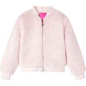 vidaXL - Kinderjas - 116 - kunstvacht - zachtroze