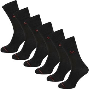 Undiemeister Sokken Heren - 6-pack - Volcano Ash (Zwart) - Lange Sokken Handgemaakt - Zijdezacht - Mellowood Tencel - Extra Stevig - Sokken - Maat 35-38