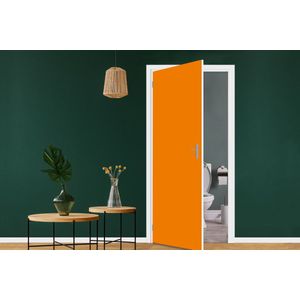 Deursticker Oranje - Seizoenen - Herfst - Kleur - 75x205 cm - Deurposter