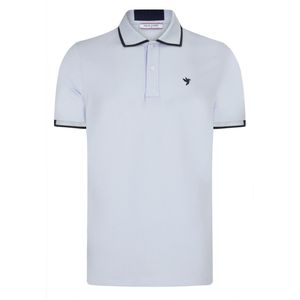 Felix Hardy Polo Shirt Korte Mouw Katoenen Pique Heren Babyblauw - 2Xl