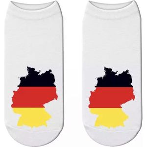 Enkelsokken Vlag - Land - Landen sokken - Duitsland Sokken - Unisex - Maat 36-41