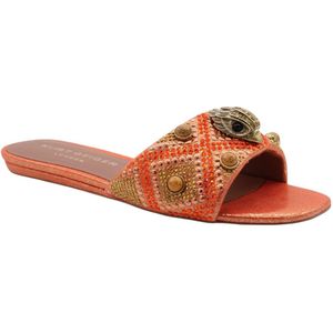 Kurt Geiger - Danza Muiltjes - Oranje - Synthetisch - Slip-on Design