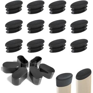 Zwarte Pluggen en Stoelbeen Caps - Set van 50 - Duurzaam en Milieuvriendelijk