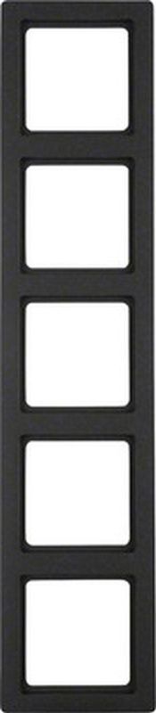 BERKER Q1 Afdekraam 5-voudig antraciet