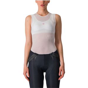 Castelli - Pro Mesh - Dames Mouwloze Body Jersey - Wit - 3D Mesh Stof