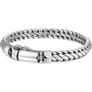 The Jewelry Collection Armband 8 mm 19 cm - Zilver