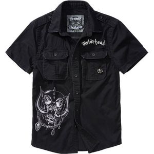 Brandit Motorhead - Vintage Shirt 1/2 Sleeve - Zwart - Katoen