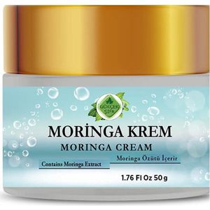 MORINGA CREAM - Hydraterende En Voedende Verzorgingscrème - 100% Natuurlijke Kruidenformule - Moringa-extract Met Hoog Kalium, Vitamine C, A, Omega-3, Eiwit - Antioxidant, Anti-aging - Revitaliseert Uw Huid - 50 ml