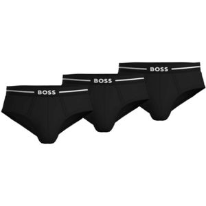 HUGO BOSS Bold hipster briefs (3-pack) - heren slips - zwart - Maat: L