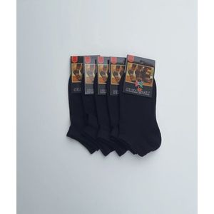Enkel/korte sokken - 36/40 - 5 paar - zwart - unisex