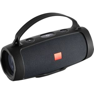 YONO Siliconen Hoes geschikt voor JBL Charge Essential 2 - Case met Draagriem en Handvat - Beschermhoes - Zwart