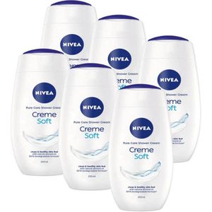 Nivea Douchegel – Creme Soft - 6x250 ml - Voordeelverpakking