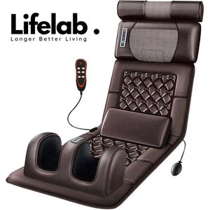 Full Body Massage mat, Massage matras, Massage kussen - Trilfunctie - Rug, Taille, Middel, Nek, Benen, Schouder, Bil, Kuiten, Heup - Verwarmd - Timer - Trilfunctie - 9 standen