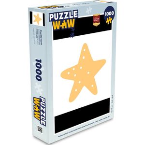 Puzzel Ster - Meisjes - Jongens - Oranje - Stippen - Kinderen - Legpuzzel - Puzzel 1000 stukjes volwassenen