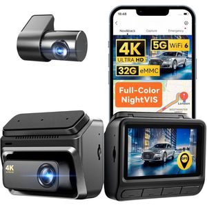 Dashcam voor auto voor en achter – Dual dashcam – Voor- en achtercamera – Autocamera – Full HD dashcam – Dashcam met nachtzicht – Dashcam met bewegingssensor – Groothoeklens – Parkeermodus – Loop recording – Dashcam met SD-kaart