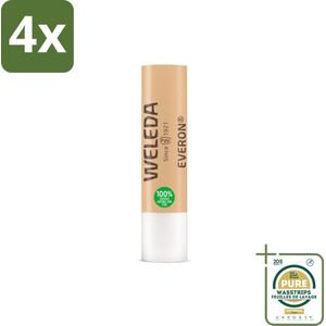 WELEDA - Lippenbalsem Everon - Bescherming tegen kou & wind - SPF 4 - Voordeelverpakking - 4 stuks - Bescherming tegen kou - Bescherming tegen wind