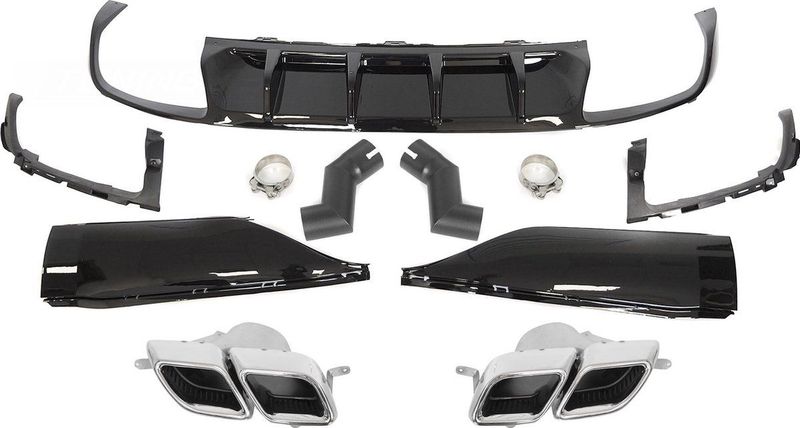 Achterbumper diffuser voor VW Arteon R-line - vanaf 2020